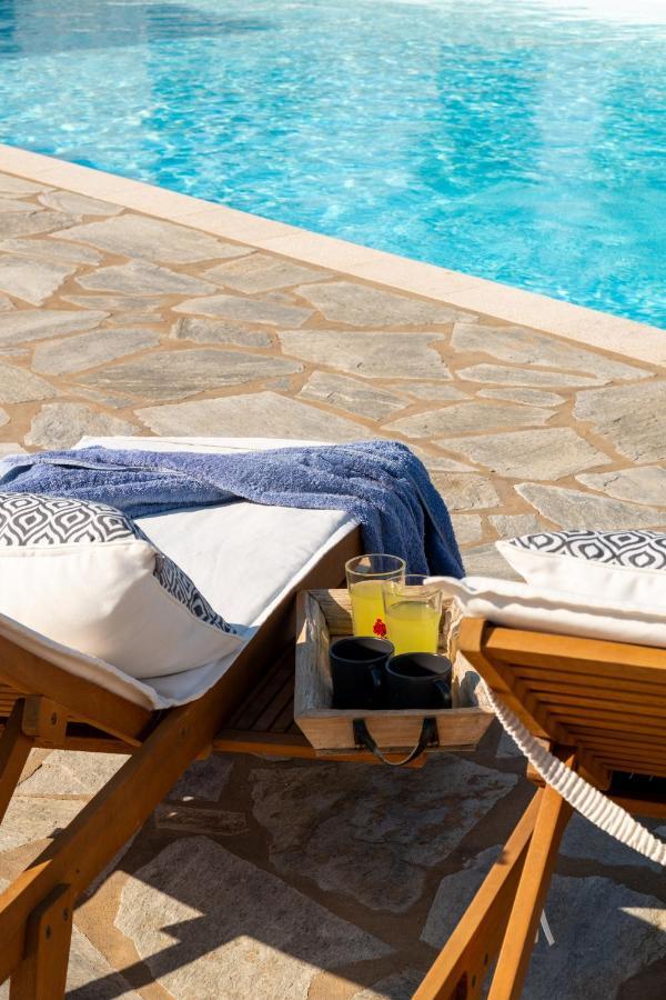 Kallirroe Deluxe Villa With Sea View And Pool Хриси Акти Екстериор снимка